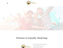 Tablet Screenshot of equalitymarketing.com